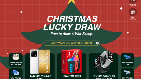 WPS OFFICE Christmas Lucky Draw