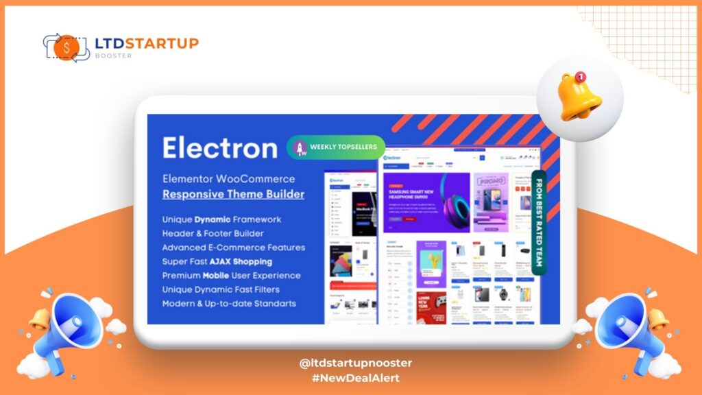 Electron - Elementor Electronics Store WooCommerce Theme cover