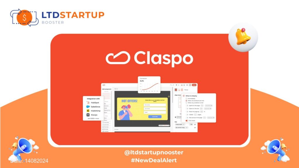 Claspo - Build no-code pop-ups for lead generation cover