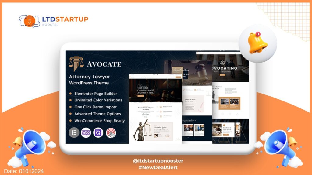 Avocate - Attorney Lawyer WordPress Theme cover