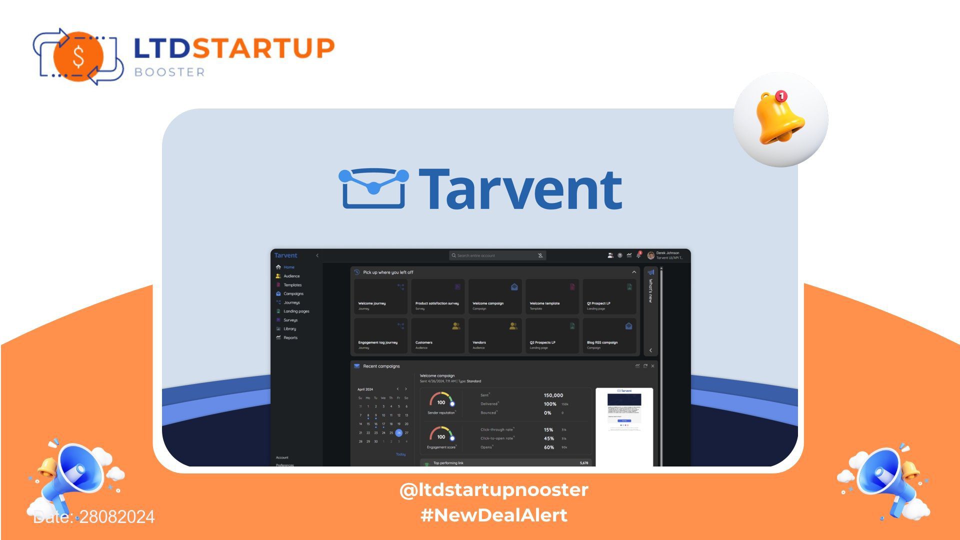 New LTD Alert - Tarvent - Simplify automation for email marketing cover