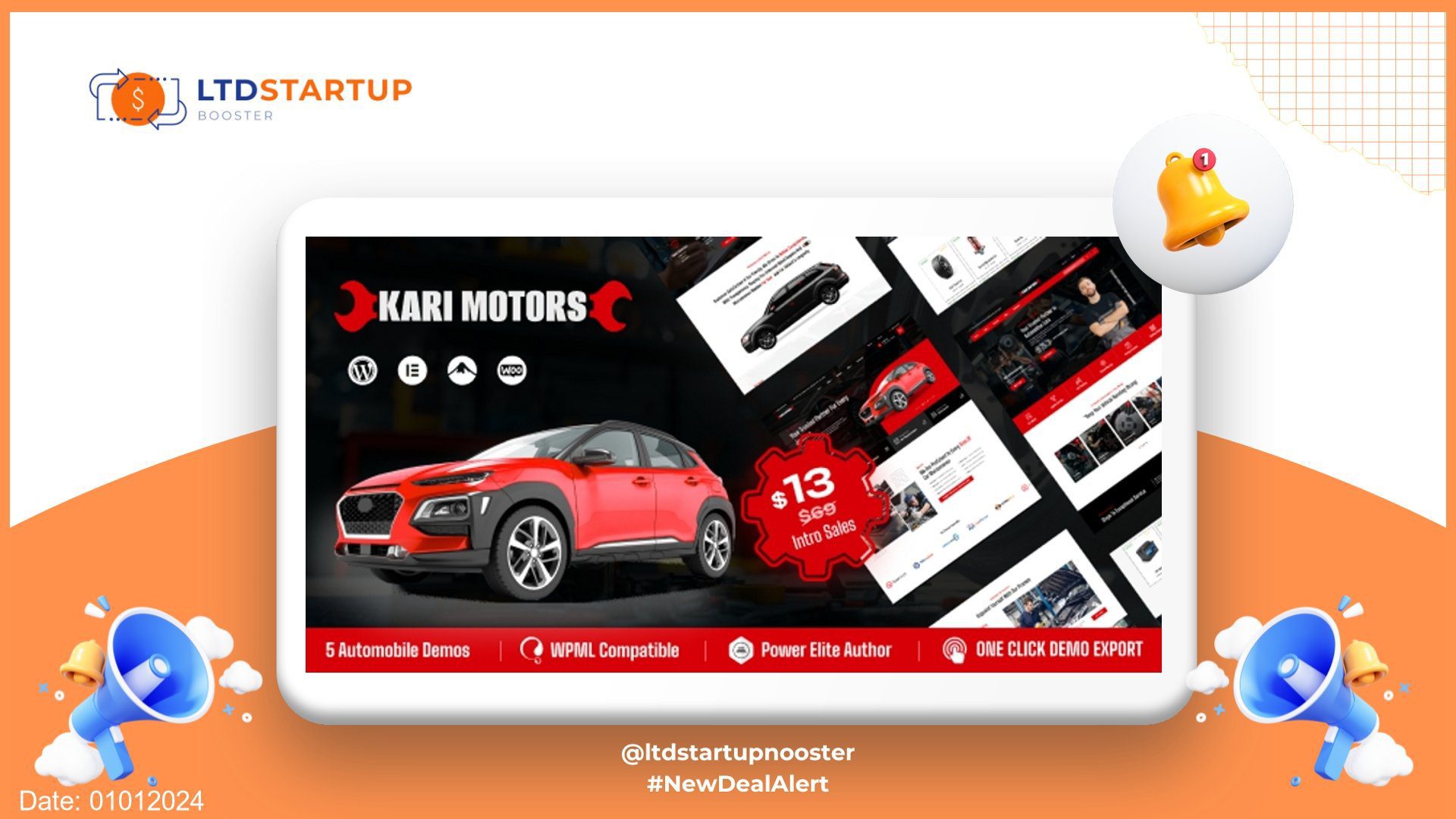 KariMotors - Car Repair & Service Wordpress Theme cover