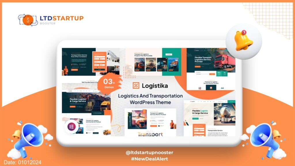 Logistika - Transportation & Logistics WordPress Theme cover