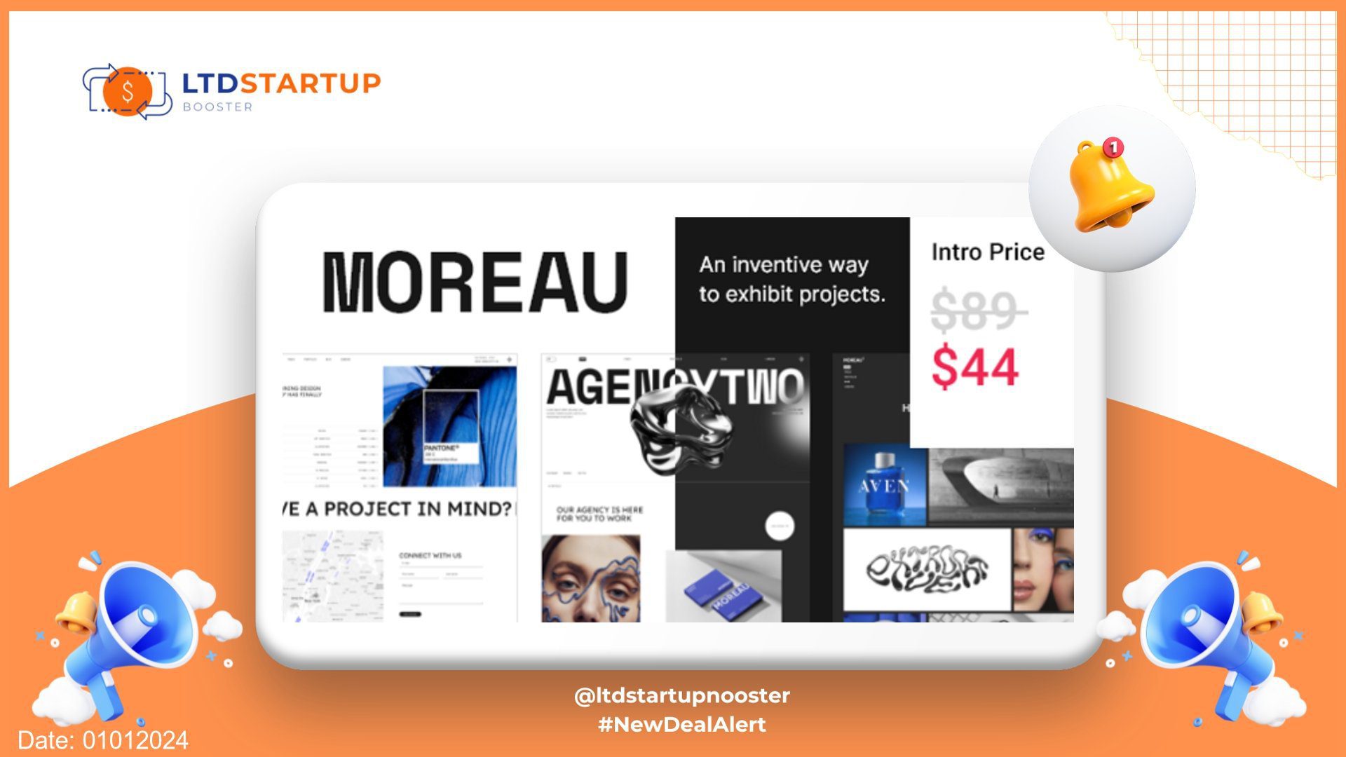 Moreau - Creative Portfolio WordPress Theme cover