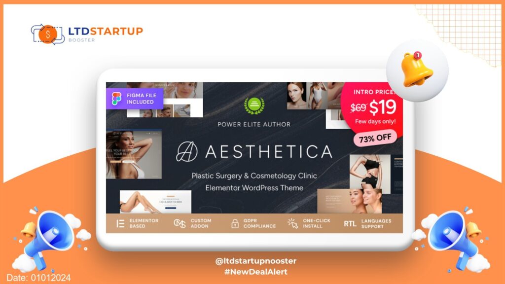 Aesthetica - Plastic Surgery & Beauty Clinic WordPress Theme cover