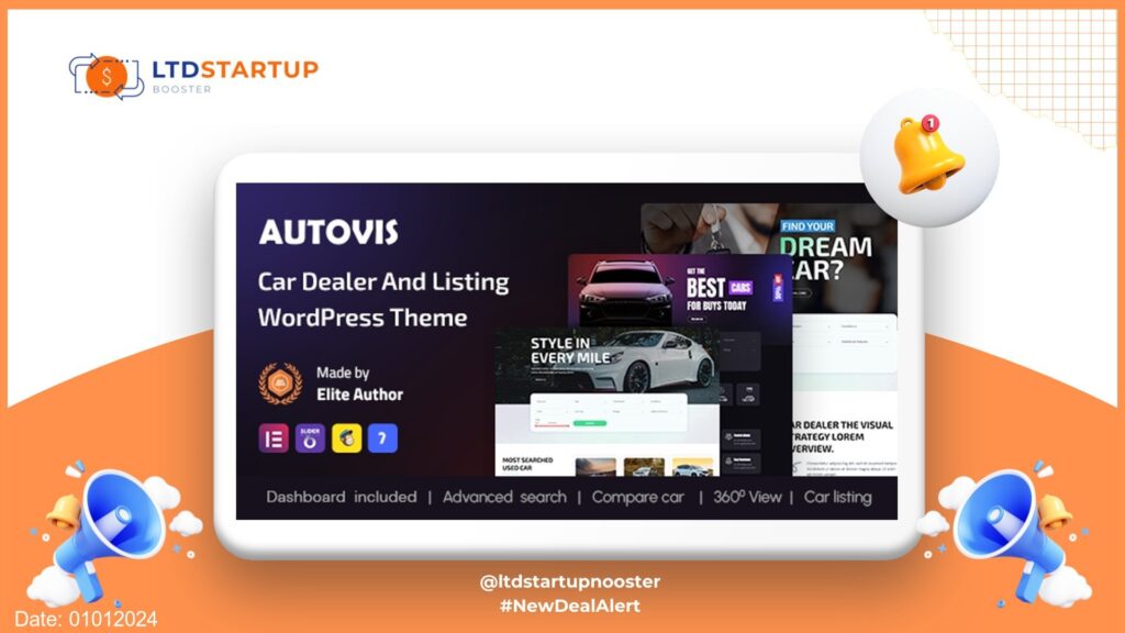 Autovis - Car Dealer & Listing WordPress Theme cover