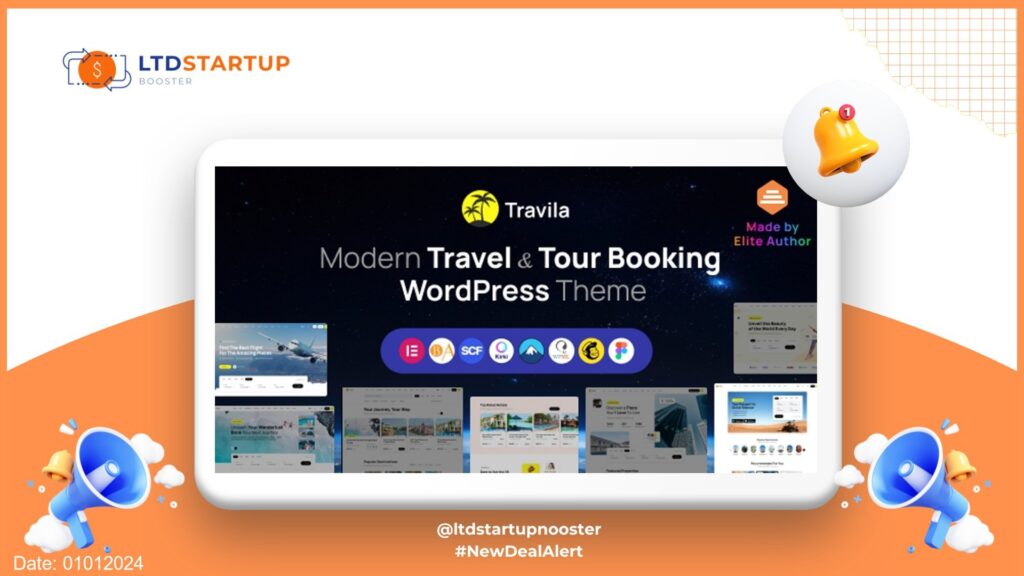 Travila - Travel Booking WordPress Theme cover