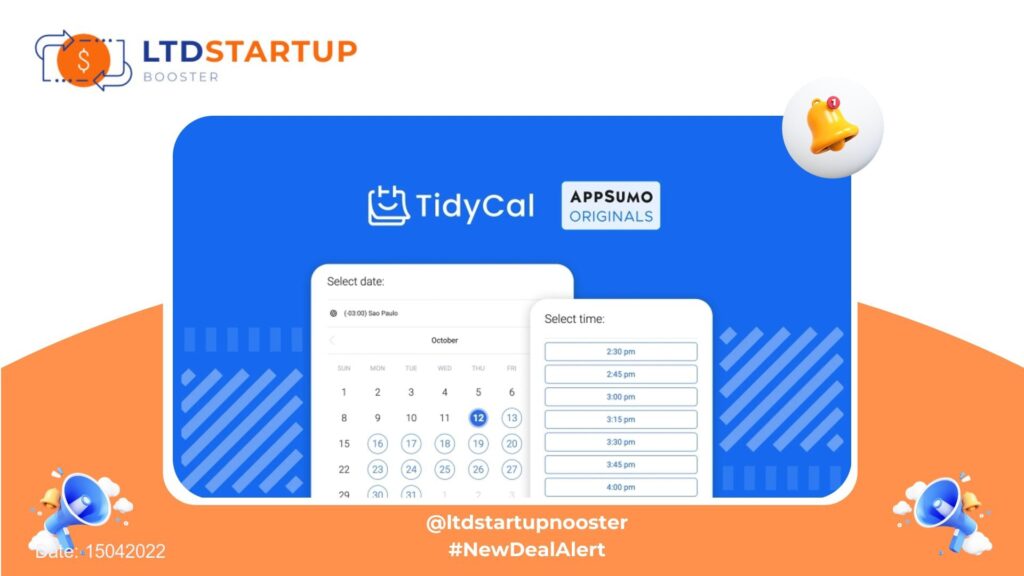 [New LTD] TidyCal - Scheduling and booking made easy cover