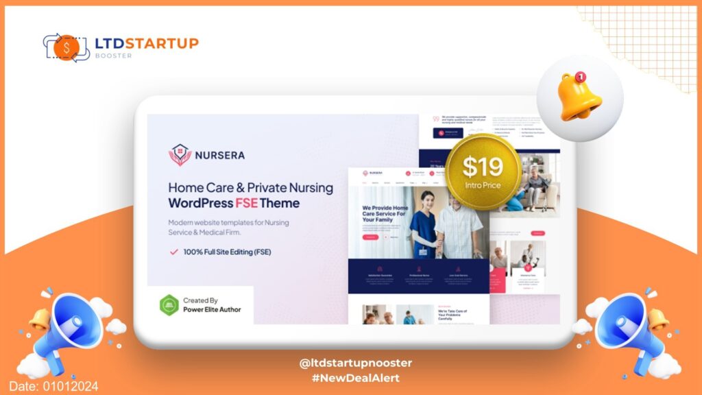 Nursera – Home Care & Private Nursing FSE WordPress Theme cover