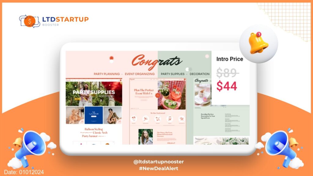 Congrats - Event Planner & Party Decoration WordPress Theme cover