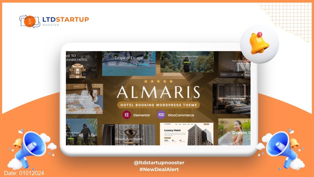 Almaris - Hotel Booking WordPress Theme cover