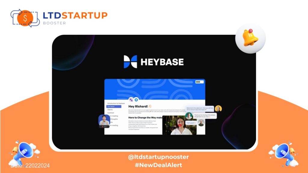 [New LTD] Heybase - Close deals with digital sales rooms cover