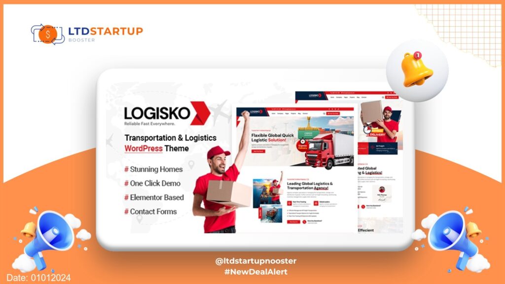 Logisko - Transportation & Logistics WordPress Theme cover