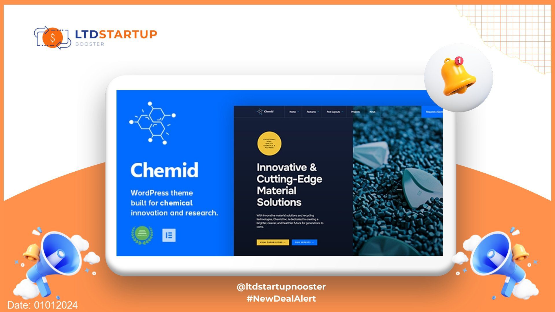 Chemid - Chemical Industry WordPress Theme cover