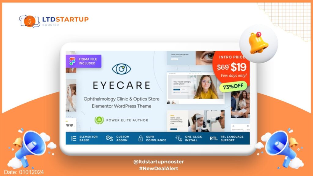 Eye Care - Family Optometrist WordPress Theme cover