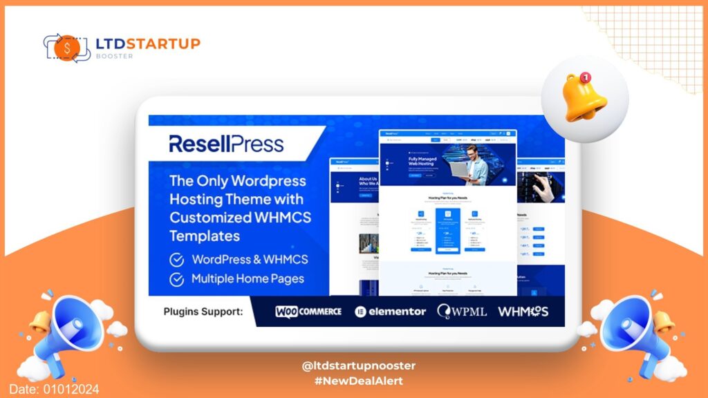 ResellPress - Hosting WordPress & WHMCS Theme cover