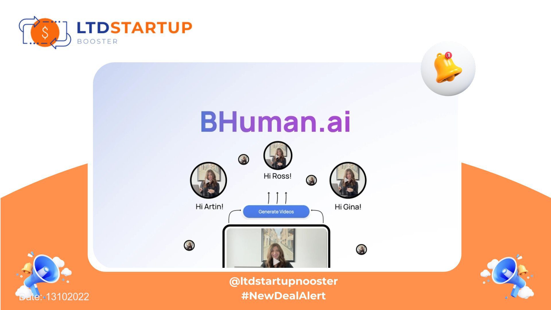 [New LTD] BHuman - Create personalized videos at scale cover