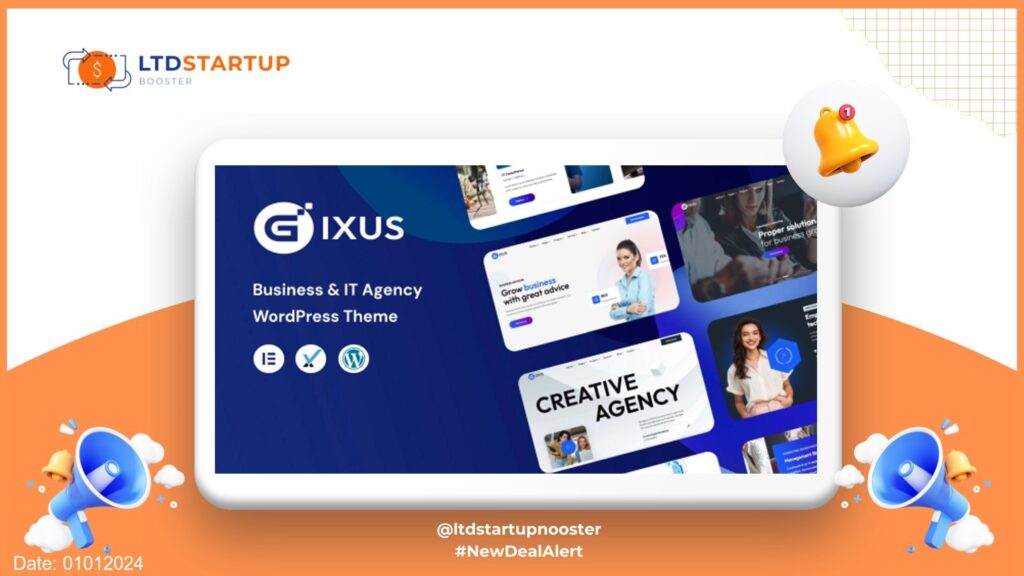 Gixus | Multipurpose Business WordPress Theme cover