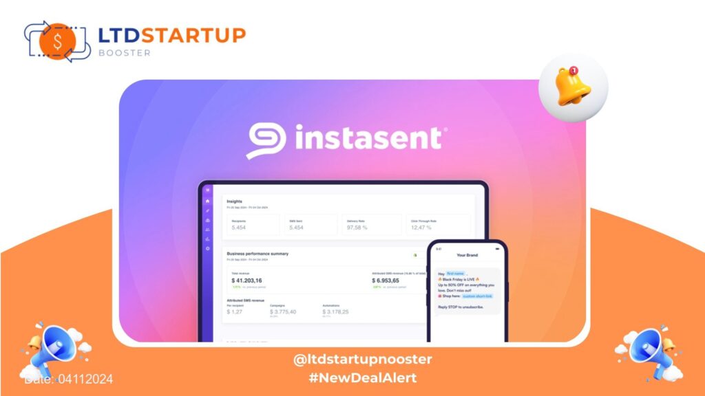 [New LTD] Instasent SMS - Drive more sales with SMS campaigns cover