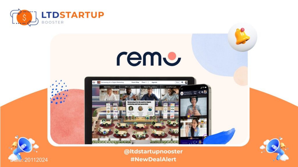 [New LTD] Remo - Host ticketed virtual events that boost ROI cover