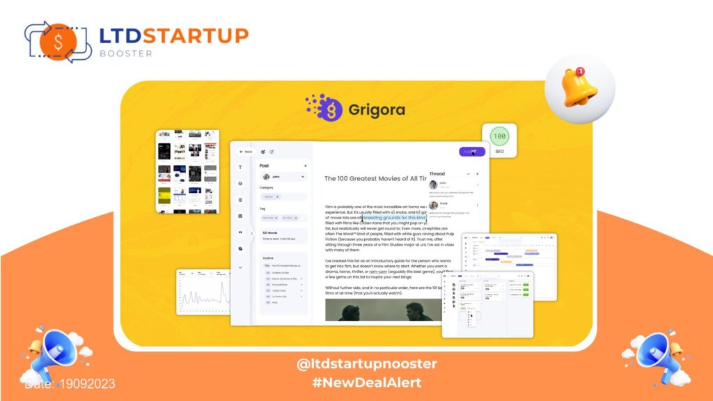 [New Lifetime Deal] Grigora - Grigora: SEO-Friendly Website Builder cover