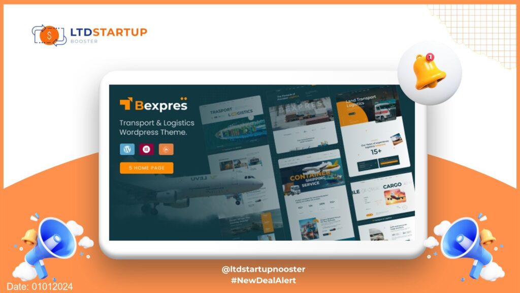 Bexpres - Transport & Logistics WordPress Theme cover