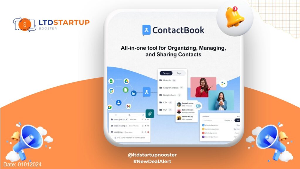 New LTD Alert - ContactBook: Effortlessly Manage & Share Contacts with Your Team Anywhere cover