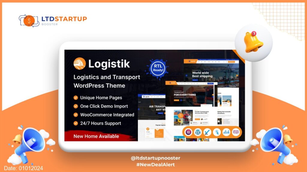 Logistik – Transport & Logistics WordPress Theme cover