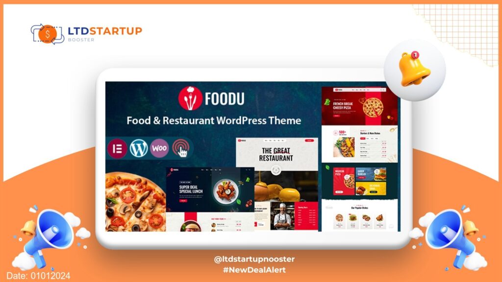 Foodu - Food & Restaurant WordPress Theme cover