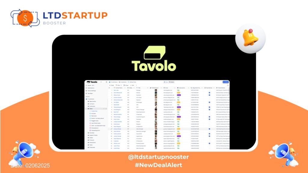 [New LTD] Tavolo - Build no-code apps with your data cover