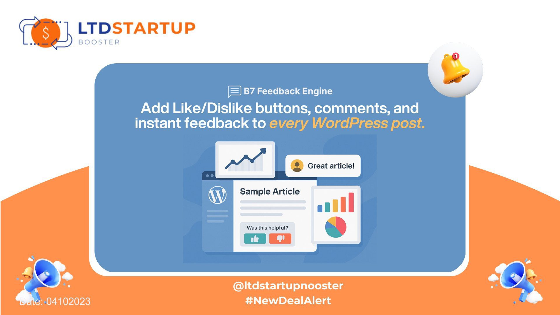[New Lifetime Deal] B7 Feedback Engine - Instant WordPress feedback and analytics. cover