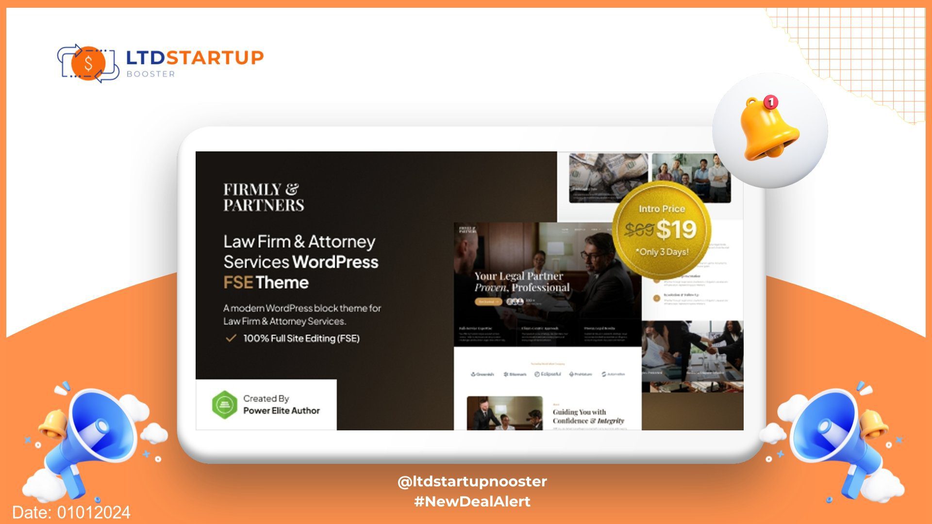Firmly - Lawyer & Attorney FSE WordPress Theme cover